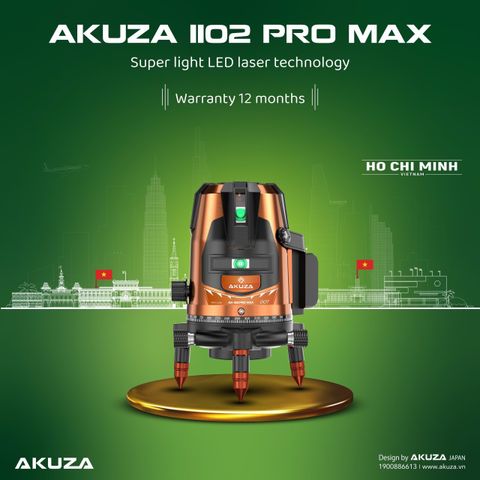 Máy cân bằng laser Akuza siêu sáng AK 1102 Max