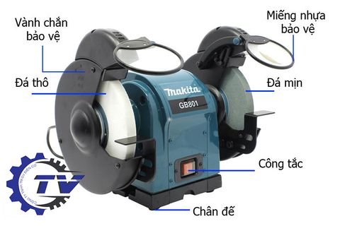 Máy mài 2 đá Makita GB801