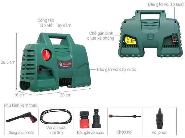 Máy phun rửa áp lực Bosch Aquatak AQT 100 LL