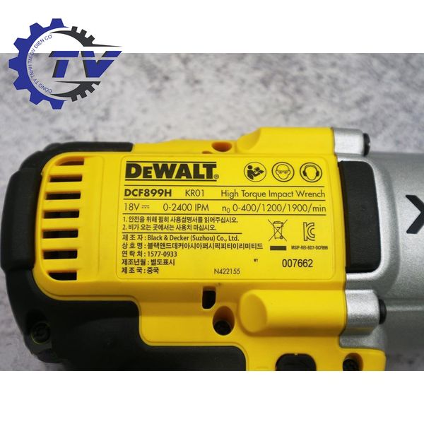 Máy vặn bu lông động lực pin Dewalt DCF899HP2-KR