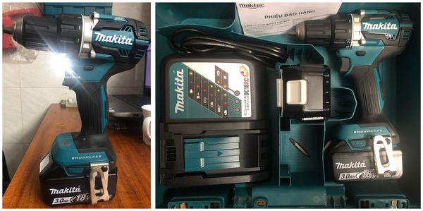 Máy khoan vặn vít dùng pin Makita DDF484RFE