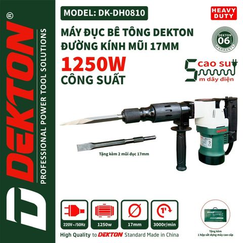 Máy Đục Bê Tông 17mm Dekton DK-DH0810