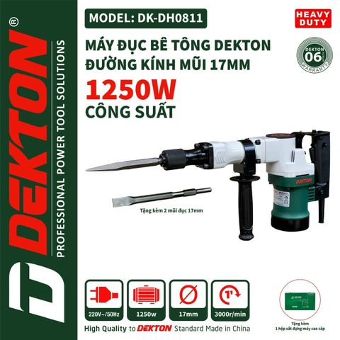 Máy Đục Bê Tông 17mm Dekton DK-DH0811