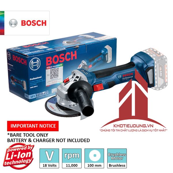 Máy mài góc dùng pin Bosch GWS 180-LI