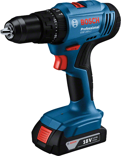 Máy khoan động lực dùng pin Bosch GSB 183 Li (2 pin, 1 sạc)