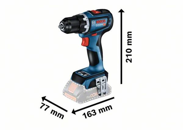 Máy Khoan Vặn Vít Dùng Pin 18V Bosch GSR 18V-90C (Chưa pin, sạc)