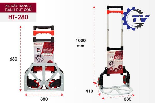 Xe Đẩy Hàng 2 Bánh Rút Gọn FUJIHOME HT-280