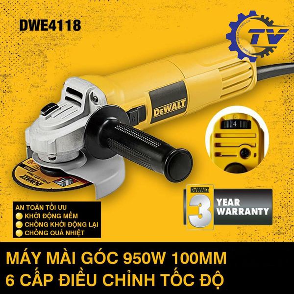 Máy mài cầm tay 950W Dewalt DWE4118-B1