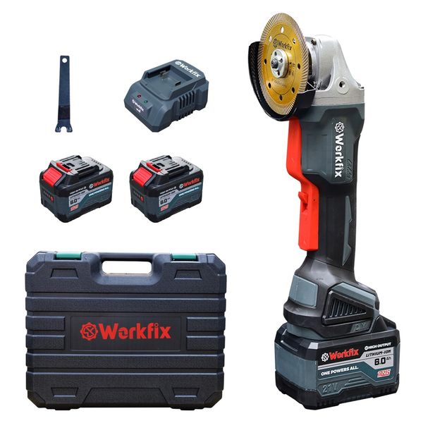 Máy mài góc pin 4 tốc độ Workfix WF-AG100B