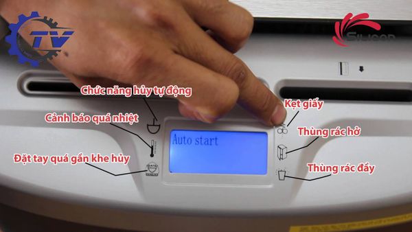 Máy huỷ tài liệu Silicon PS-836C