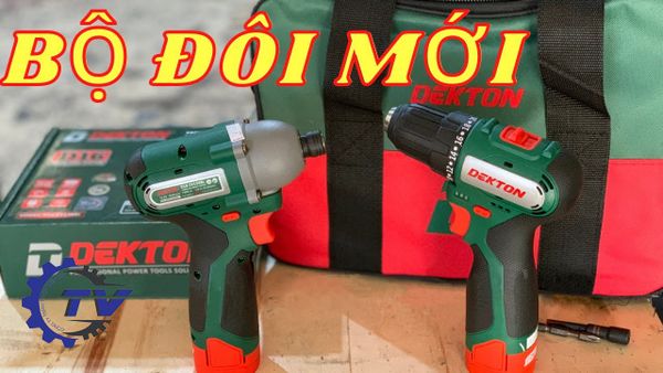 Combo máy khoan máy bắn vít dùng pin Dekton 16.8V
