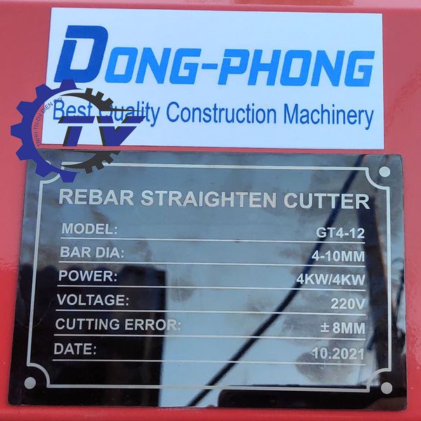 Máy duỗi cắt sắt tự động Đông Phong GT4-12 (4kwx2/220v)