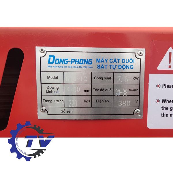 Máy duỗi cắt sắt tự động Đông Phong GT4-12 (7.5kw/380V)
