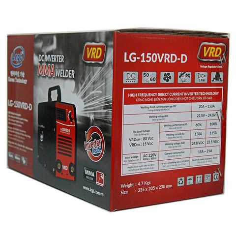 Máy hàn điện tử Legi LG-150VRD-D