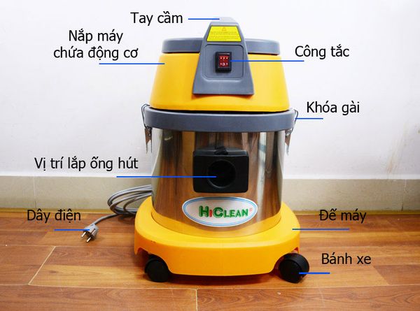 Máy hút bụi nước công nghiệp HiClean HC15
