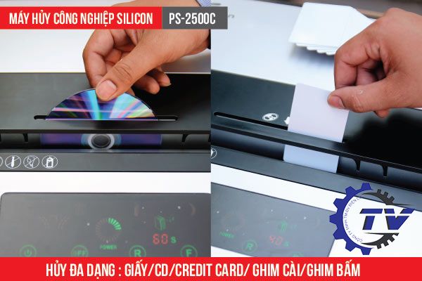 Máy Hủy Tài Liệu Công Nghiệp Silicon PS-2500C