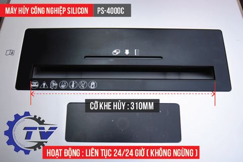 Máy Hủy Tài Liệu Công Nghiệp Silicon PS-4000C