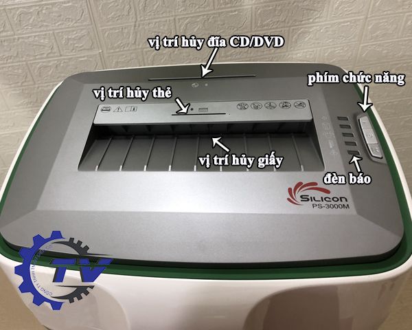 Máy hủy tài liệu Silicon PS-3000M