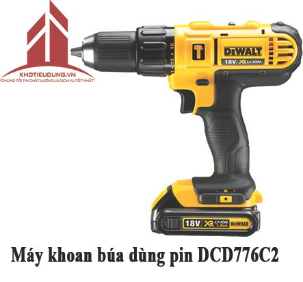 Máy khoan búa dùng pin Dewalt DCD776C2