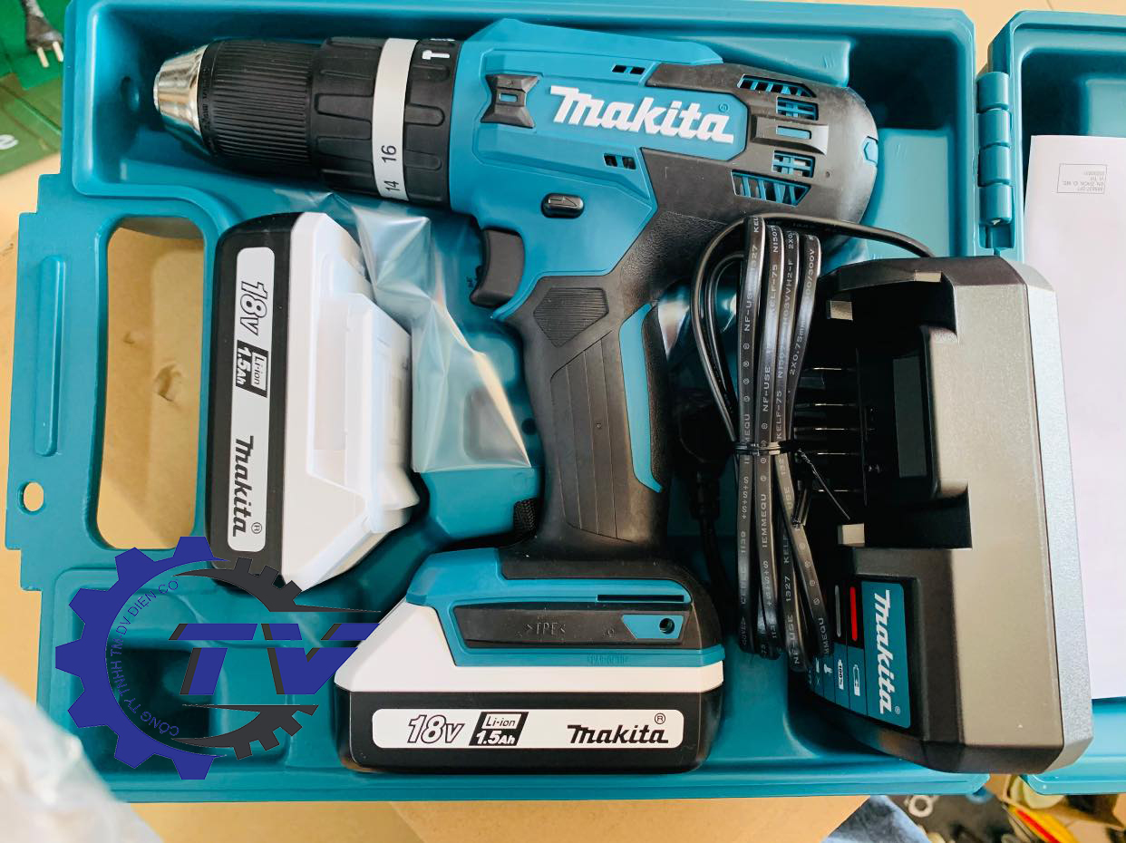 Máy khoan và vặn vít dùng pin Makita DF488DWE – Khotieudung.vn