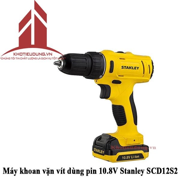 Máy khoan vặn vít dùng pin 10.8V Stanley SCD12S2