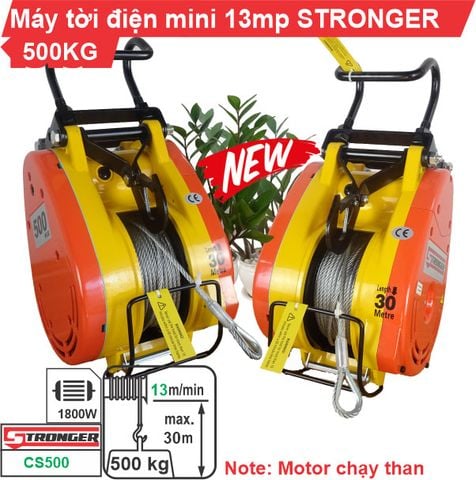 Máy tời điện mini STRONGER 500kg CS-500
