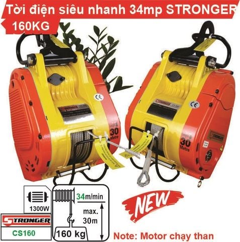 Máy tời điện tốc độ cao STRONGER CS-160