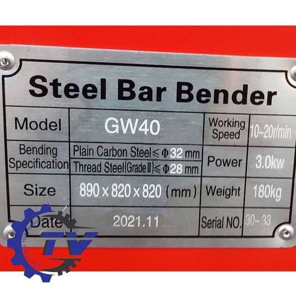 Máy uốn sắt Đông Phong GW40 (Loại Tốt)