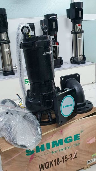 Máy Bơm Chìm Nước Thải Thân Gang Shimge WQK36-22-5.5