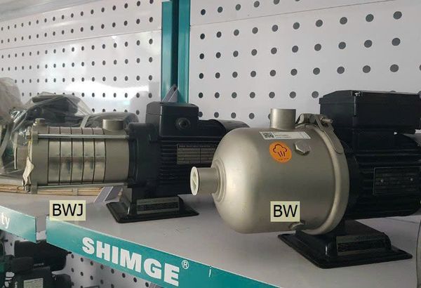Máy Bơm Trục Ngang Đa Tầng Cánh Inox Shimge BW20-2