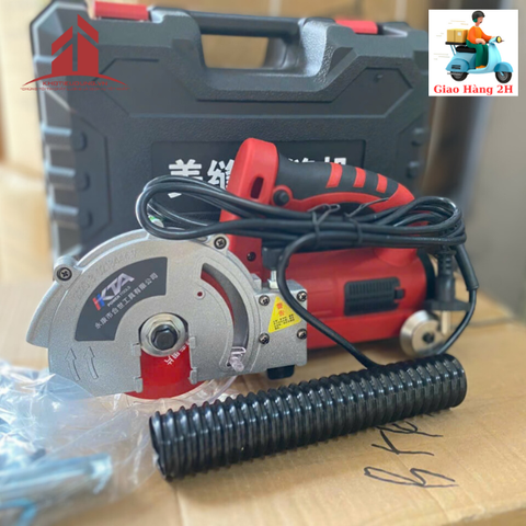 Máy Cắt Ron Gạch 4 Bánh Xe Có Hút Bụi 1050W