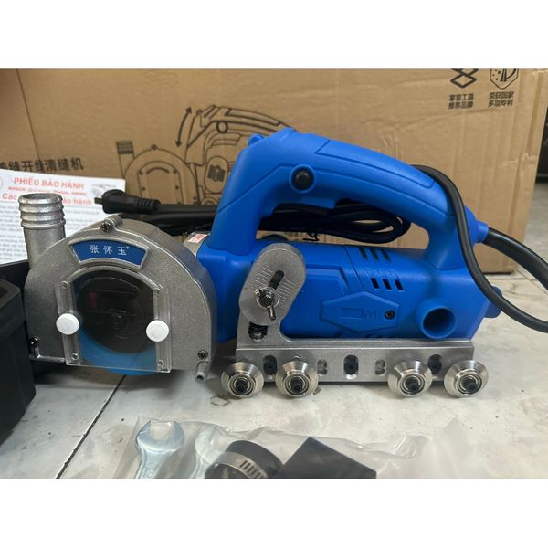 Máy Cắt Ron Gạch 8 Bánh Xe Dẫn Hướng Có Hút Bụi 1200w