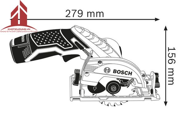 Máy cưa đĩa dùng pin Bosch GKS 12V-LI ( Chưa Pin, Sạc)