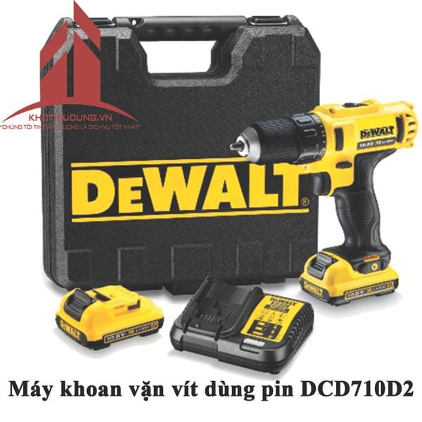 Máy khoan vặn vít dùng pin Dewalt DCD710D2