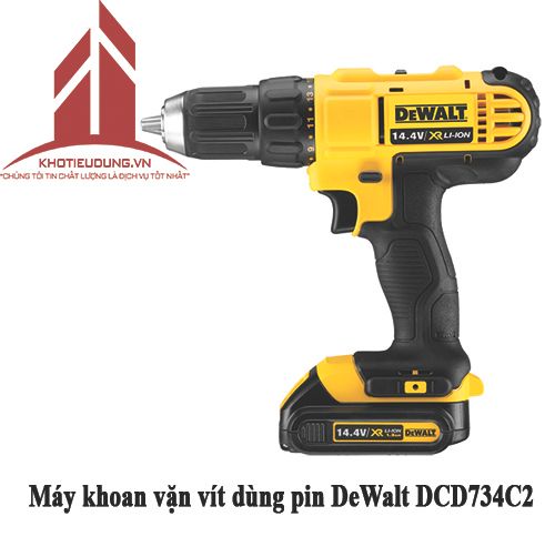 Máy khoan vặn vít dùng pin DeWalt DCD734C2