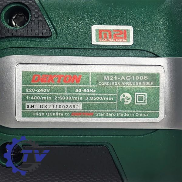 Mái mài dùng Pin Dekton M21-AG100S (Công Tắc Trượt)