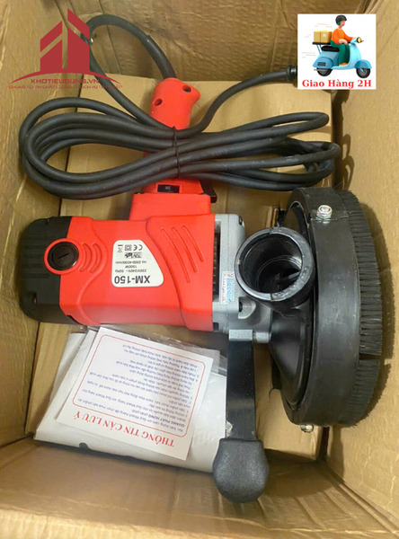 Máy Mài Sàn Bê Tông Cầm Tay 125mm Có Hút Bụi