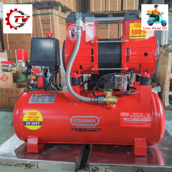 Máy Nén Khí Oshima 12L Không Dầu