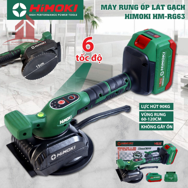 Máy Rung Hít Gạch Pin Himoki HM-RG63