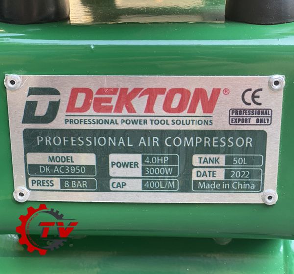 Máy Nén Khí Không Dầu Dekton DK-AC3950 4HP