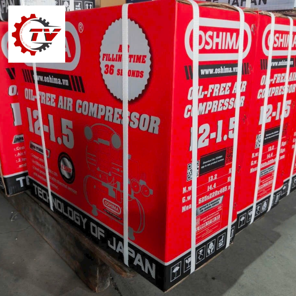 Máy Nén Khí Oshima 12L Không Dầu