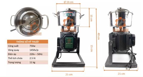 Nồi Xay Thịt Đa Năng Việt Nam 750W
