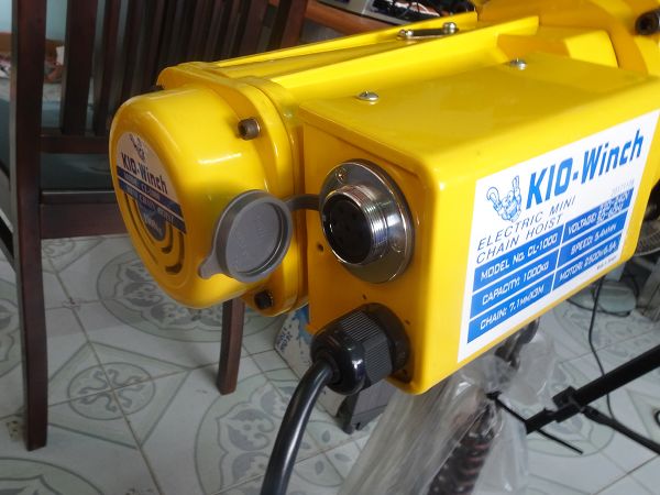 PALĂNG XÍCH ĐIỆN 1000KG KIO WINCH CL-1000