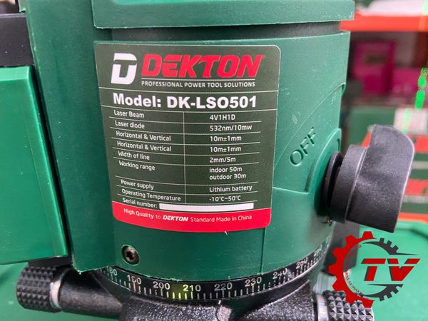 Máy cân mực laze 5 tia xanh Dekton DK-LS0501