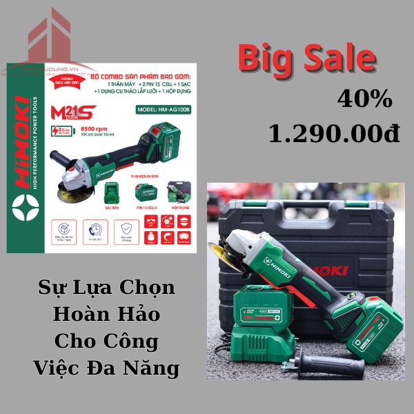 Máy Cắt Pin Cầm Tay Himoki HM-Ag100B