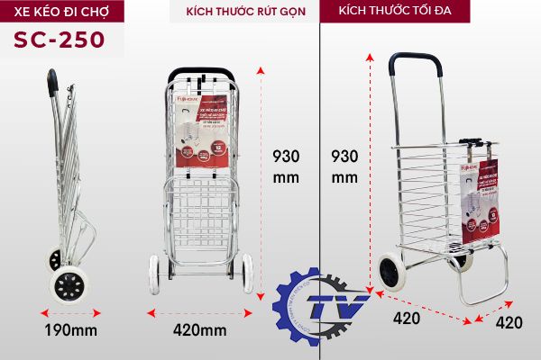 Xe kéo đi chợ đa năng FUJIHOME SC-250