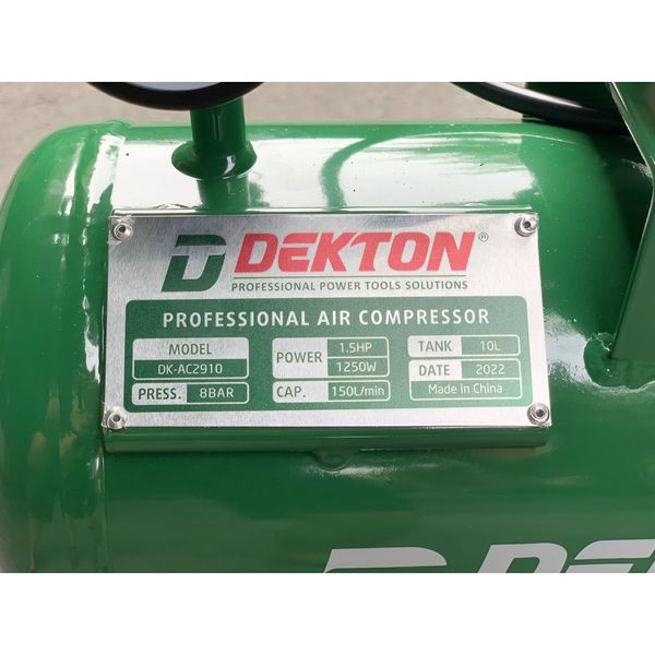 Máy nén khí không dầu 10L Dekton DK-AC2910