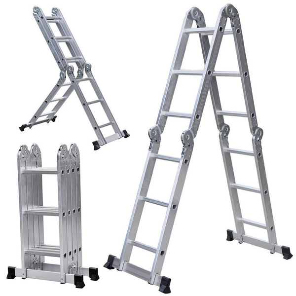 Thang nhôm gấp 4 đoạn DIY TLG-3D