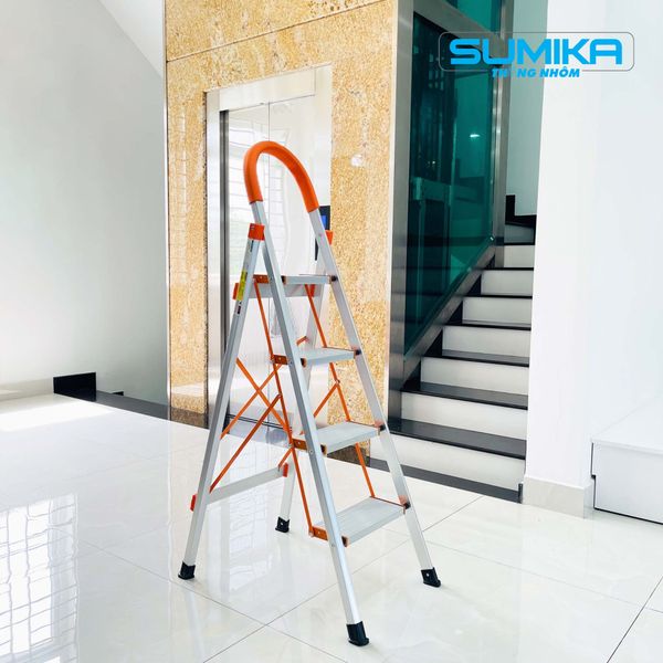 Thang nhôm ghế 4 bậc Sumika SK304