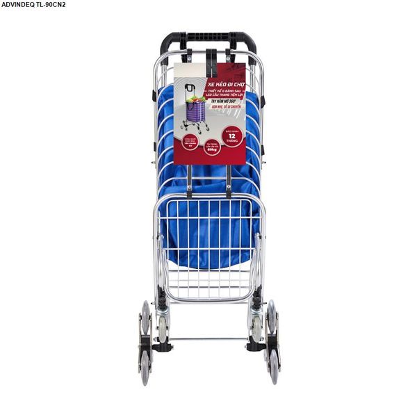 Xe kéo hàng đi chợ leo cầu thang Advindeq TL-90CN2